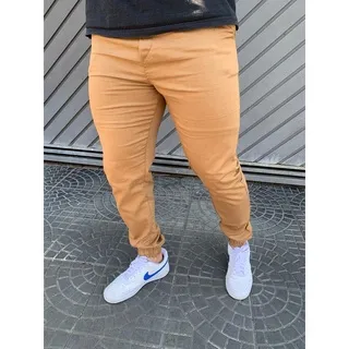 Calça jogger masculina pronta entrega com envio imediato - Bege