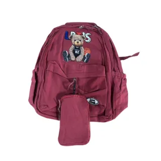 Moda Coreana Casual Feminina Masculina: Mochila Escolar Impermeável - 014Azul