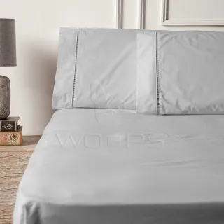 Percal 400 Fios Jogo de Lençol Casal 3 Peças Acetinado - Azul Petroleo