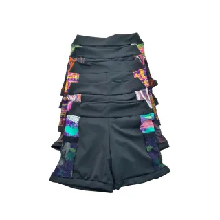 Treino Suplex Feminino Básico com Bolso em Tule Della - Fitness, Academia, Crossfit - BRANCO/PRETO