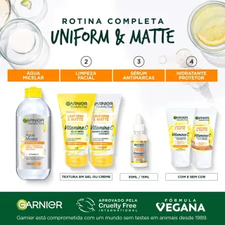 Vitamina C Sérum Facial Uniform & Matte Garnier Antimarcas, 30ml - Único