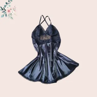 Lingerie Lisa Feminina Camisola Cetim - Rubro