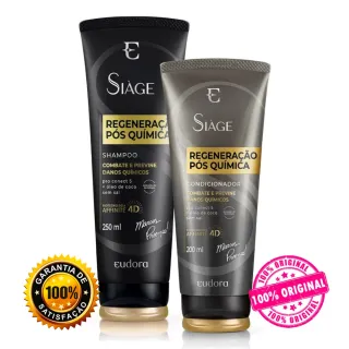 Shampoo + Condicionador Siàge (Cica Therapy, Nutri Ouro, Acelera o Crescimento e mais) - Raryel - Nutri Óleos Poderosos