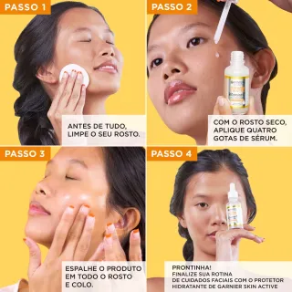 Vitamina C Sérum Facial Uniform & Matte Garnier Antimarcas, 30ml - Único