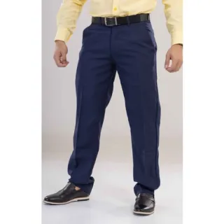 Oxford masculina social calça em - Preto