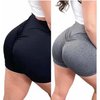 Moda Fitness Poliéster Cós Alto Empina Bumbum Academia - M - 38/40