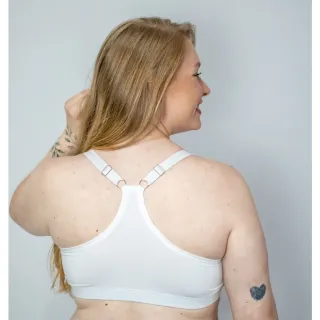 Bojo Plus Size Sutiã Abertura Frontal Zíper Alça Nadador Reforçada - Chocolate