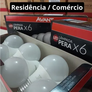 Lâmpadas Led Bulbo Bivolt Branco Frio Avant - 10 unidades - Único
