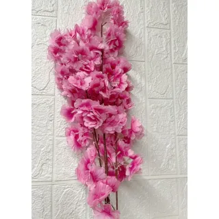 Pacotes de flores artificiais decorativas de cerejeira - Mais favorável comprar - Curto Creme