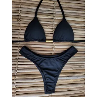 Biquini Neon Barbie Rosa - Fio Dental Cortininha Asa Delta - VERMELHO s/ bojo