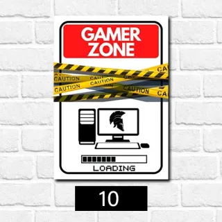 Placa Decorativa Quarto Gamer Vintage - Frase Jogo Jogador Console - 23