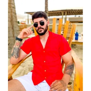 Diversos modelos de camisas masculinas slim em tecido viscose - Branco