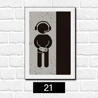 Placa Decorativa Quarto Gamer Vintage - Frase Jogo Jogador Console - 23