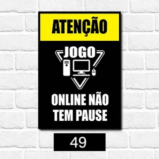 Placa Decorativa Quarto Gamer Vintage - Frase Jogo Jogador Console - 23