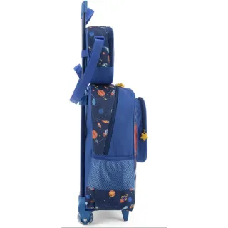 Mochila Infantil Escolar Kit 3D com Rodinhas - Meninos e Meninas - 12 polegadas sem kit menina
