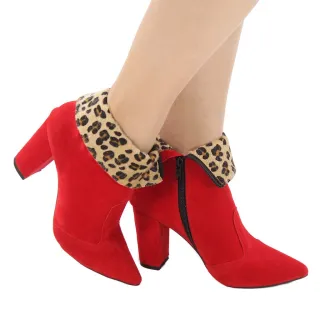 Bota 9cm cano médio onça