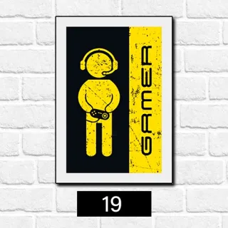 Placa Decorativa Quarto Gamer Vintage - Frase Jogo Jogador Console - 23