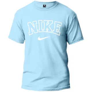 Camisa Manga Curta Fresca N.K em Tecido 100% Algodão - AZUL MARINHO/BRANCO