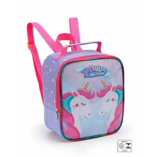 Conjunto Infantil Mochila Rodinhas Sereia/Unicórnio Menina Escolar - Sereia