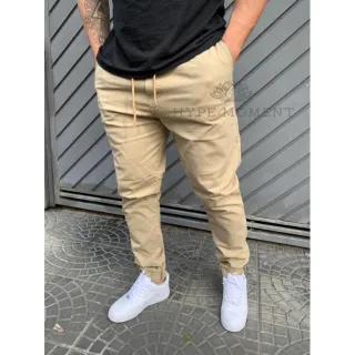 Calça jogger masculina pronta entrega com envio imediato - Bege