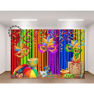 Carnaval Decoração Banner Painel 1,50 Por 2,0 - 1