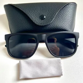 Promoção Óculos de Sol Masculino Estilo Justin Quadradinho Preto Marrom - Preto