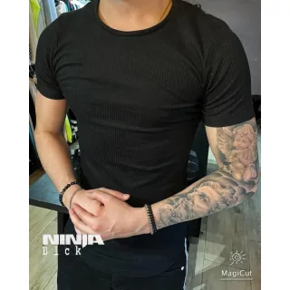 Tendência Premium Masculina Manga Curta - Camiseta Blusa - Branco