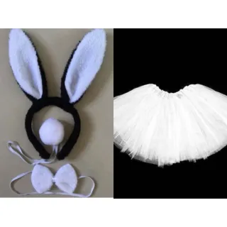 Saia de Tule + Kit Coelho para Adultos - kit 40cm