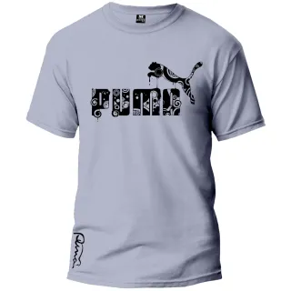 Camiseta Puma Manga Curta 100% Algodão Adulto Fresquinha Novo Tecido - VERDE ESCURO/PRETO