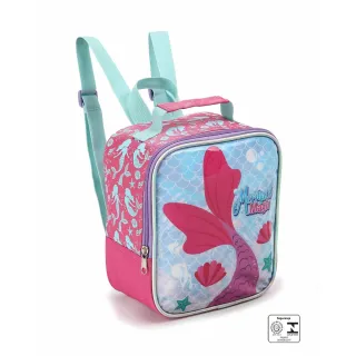 Conjunto Infantil Mochila Rodinhas Sereia/Unicórnio Menina Escolar - Sereia