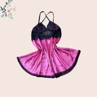 Lingerie Lisa Feminina Camisola Cetim - Rubro