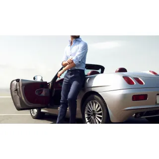 Alfaiataria Masculina Oxford - Calça Social Marinho Slim fit - 52