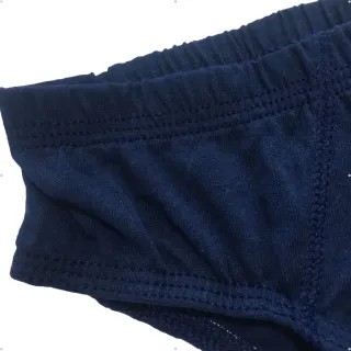 Cueca Básica Tradicional Lisa Adulto 100% Algodão Slip - Azul Royal