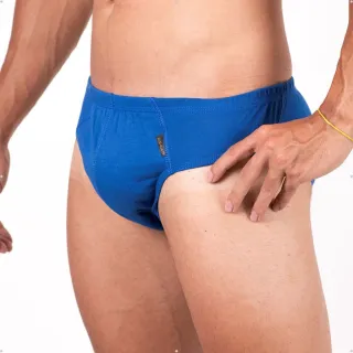 Cueca Básica Tradicional Lisa Adulto 100% Algodão Slip - Azul Royal