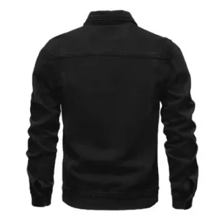 Jaqueta jeans masculina plus size, tamanhos grandes do 46 ao 54 - Pequenos defeitos - Bordô