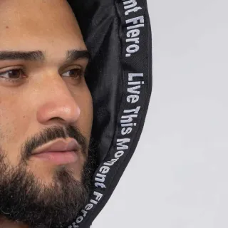 Blusão Canguru Masculino Preto em Moletom - M