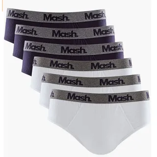 Mash Algodão Slip Cuecas Kit 6 - P