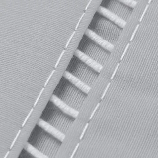 Lençol King Size Percal 400 Fios - Jogo com 03 Peças - Cinza