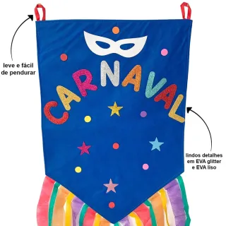 Decoração de Carnaval: Estandarte Enfeite com Melhor Preço na Internet - Único