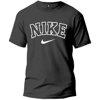 Camisa Manga Curta Fresca N.K em Tecido 100% Algodão - AZUL MARINHO/BRANCO