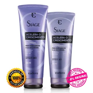 Shampoo + Condicionador Siàge (Cica Therapy, Nutri Ouro, Acelera o Crescimento e mais) - Raryel - Nutri Óleos Poderosos