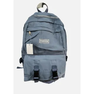 Moda Coreana Casual Feminina Masculina: Mochila Escolar Impermeável - 014Azul
