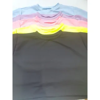 Blusa Cropped Feminina Estilosa Soltinha Tshirt Larguinha - P