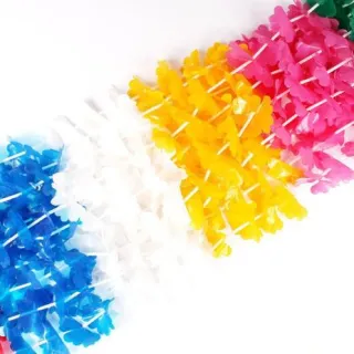 Kit Festa Casamento Aniversario 10 Mascara 10 Colar Havaiano Balada 15 Anos Formatura Carnaval Debutante - Único