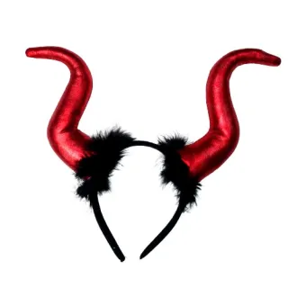 Fantasia Carnaval Kit Diabinho - Tiara, Gravata e Rabinho - Grande - R85811