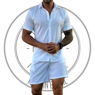 Slim Camisa Confortável Lisa e Florida - 5