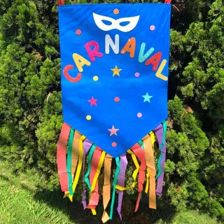 Decoração de Carnaval: Estandarte Enfeite com Melhor Preço na Internet - Único