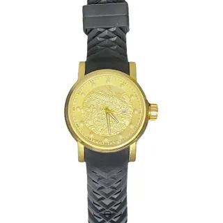 Caixinha de Luxo + Relógio Masculino com Dragão - Dragão Preto Sem Pesonalização