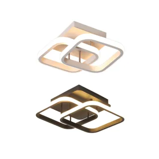 Pendente Dourado Luminária Led Teto Moderna Minimalista - Branco