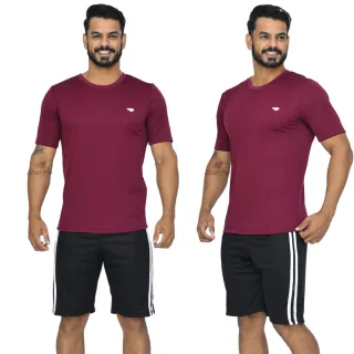 Camisetas Fitness Masculina Dri Fit Kit 3 - Treino Academia Corrida - 1 Preto - 1 Cinza - 1 Royal